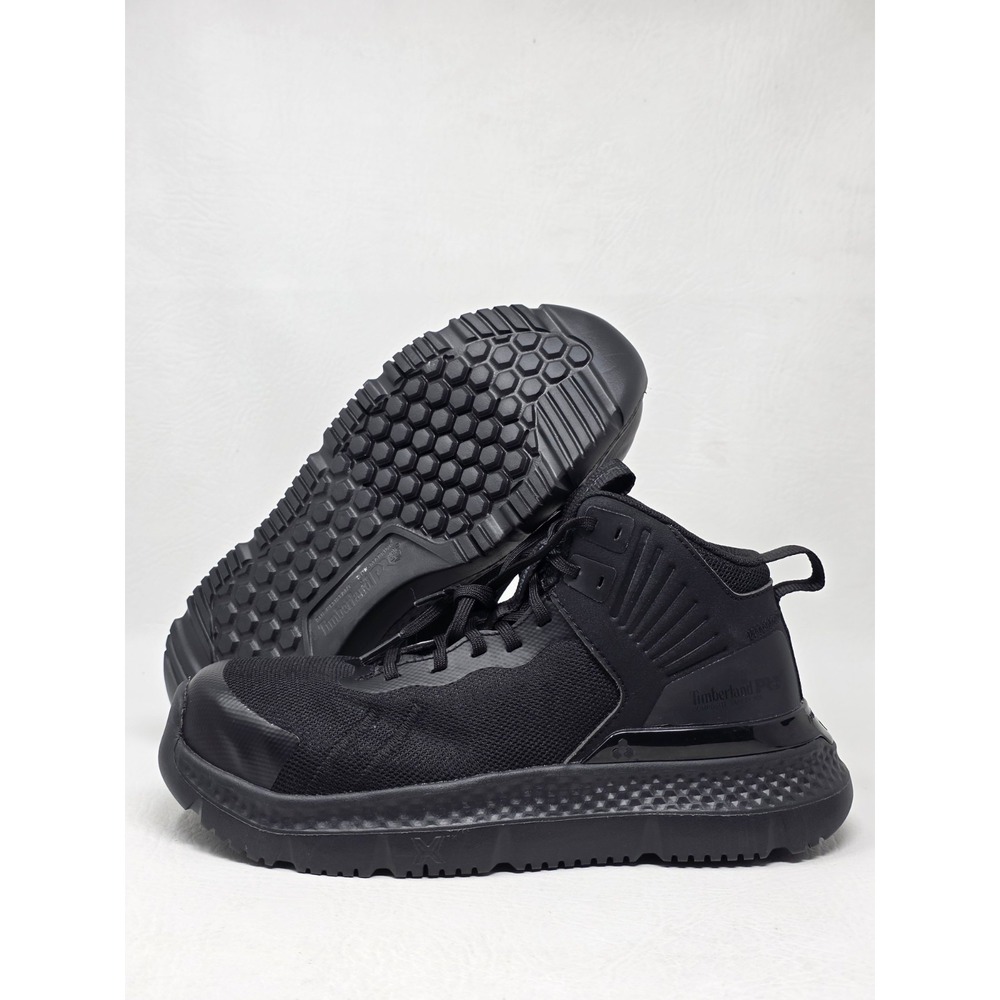 Timberland PRO Setra Size 4 Mens Mid Composite Safety Toe 6 Black V1 New